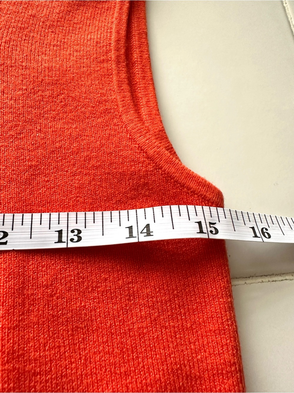2bella Boutique Silk Blend Coral Tank Sweater NWT Square Neck Large - Picture 7 of 9